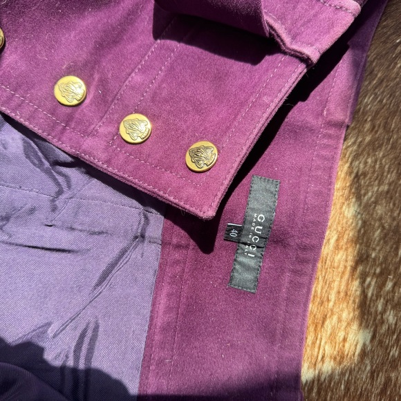 Gucci Burgundy Skirt with Gold-Tone Hardware Size 40 - Picture 5 of 7